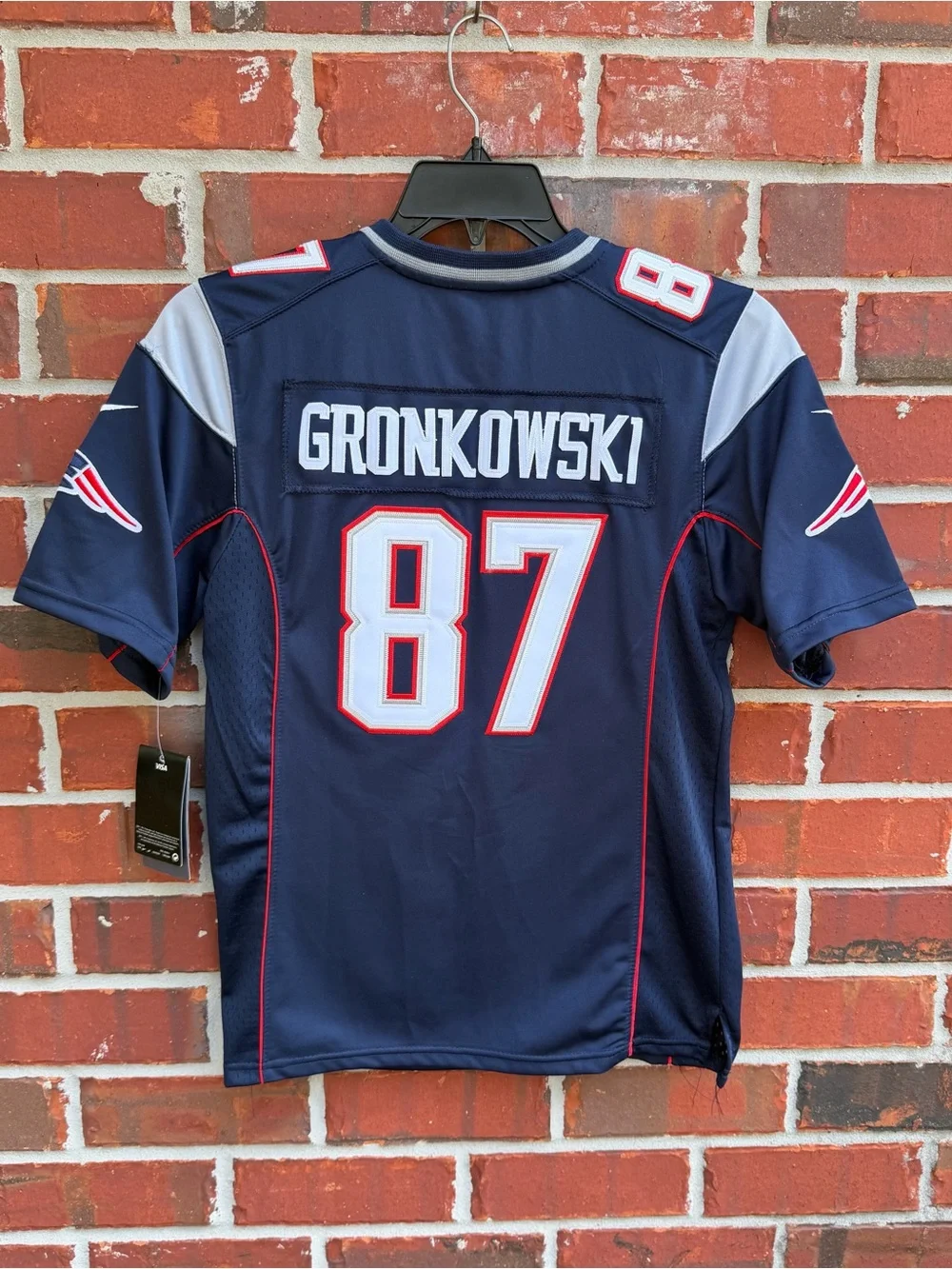 NWT Nike NFL New England Patriots Youth M (10-12) #87 Rob Gronkowski Jersey P6